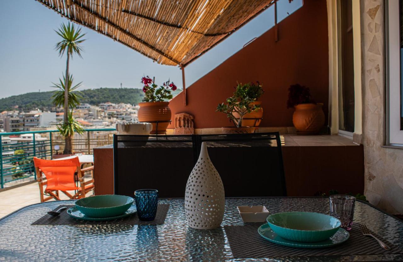 Rooftop With Sea View In Central Rethymno Luaran gambar
